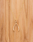 Wishbone Necklace | Bronze