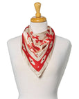 Silk Scarf - “Kickin' Up Dust” - Square Neck & Hair Scarf