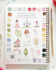 Fairytale watercolor workbook