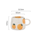 Ceramic Fruit Printed Mugs | Coffee Cups | Drinkware