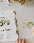 Farm watercolor workbook