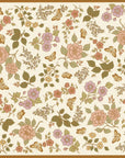 100% Silk Bandana Scarf - Enchanted Butterfly Floral