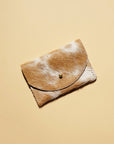 Cardholder - Caramel Speckled Hair on Hide