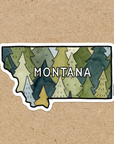 Montana State Trees Vinyl Sticker