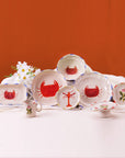 Flower Trinket Tray-Ceramic Trinket Ring Dish-Jewelry Tray