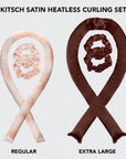 XL Satin Heatless Curling Set - Chocolate