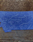 Montana Map Postcard