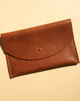 Envelope Pouch - Cognac Leather