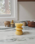 Fluted pillar candle no.1: Black