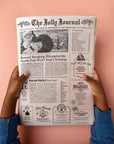 4pk Christmas Newspaper Gift Wrap Sheets - The Jolly Journal