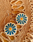 Lazy Daisy Ceramic Drop Earrings
