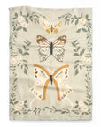 Homebody Cotton Linen Tea Towel | Butterfly Green Floral