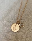 Wildflower Necklace with Mustard Seed