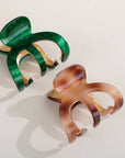 Jade Claw Clip | Small Octopus Metal Claw Clip