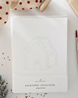 Gingerbread paintable notecards
