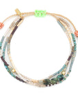 Mixed Media Bracelet - Transformation/African Turquoise/Gold