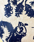 Pine Cone Heavy Linen Boho Tote Bag
