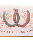 Lucky Us Horseshoes Card