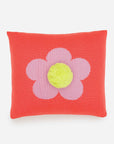 Flower Pom Pillow Cover: Melon