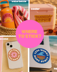 Girls Just Wanna Have Sun | Positive Sticker | Beach Sticker
