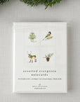 Evergreen notecard set