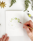 Wreaths paintable notecards