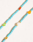 Calise Boho Handmade Blue Turquoise Stone Beaded Necklace