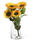 Large Wide Optic Jar Vase-8.5"H