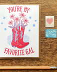 Favorite Gal Card