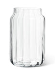 Large Wide Optic Jar Vase-8.5"H