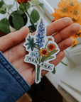 Montana Flower Bunch Vinyl Sticker
