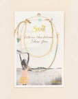 Mixed Media Wrap Bracelet/Necklace - Tranquility/Turquoise/G