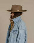 Luca Pencil Brim Teardrop Fedora - Gigi Pip