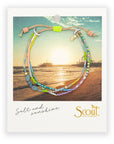 Mixed Media Bracelet - Harmony/Blue Howlite/Gold