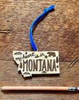 Montana Map Ornament