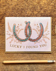 Lucky Us Horseshoes Card