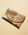 Cardholder - Caramel Speckled Hair on Hide