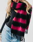 Stevie Striped Tassel Scarf
