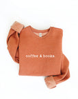 COFFEE AND BOOKS Graphic Sweatshirt