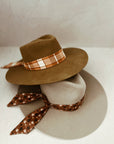 Plaid Twilly Hat Scarf