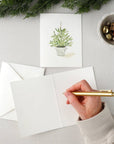Evergreen notecard set