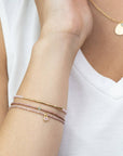 Tonal Chromacolor Miyuki Bracelet Trio - Blush/Gold
