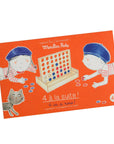 “4 in a Row” Wooden Board Game Recreational Toy