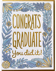 Congrats Floral Grad Card