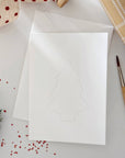 Gingerbread paintable notecards