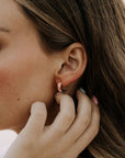 Pink & White Checkered Hoops