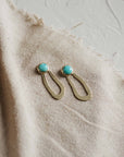 Tidal Studs // Turquoise