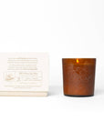 The Meadow Candle | Soy Wax Amber Glass Gold Foil Floral Box