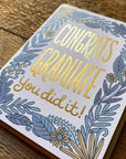 Congrats Floral Grad Card