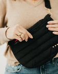 Jolie Puffer Black Bum Bag